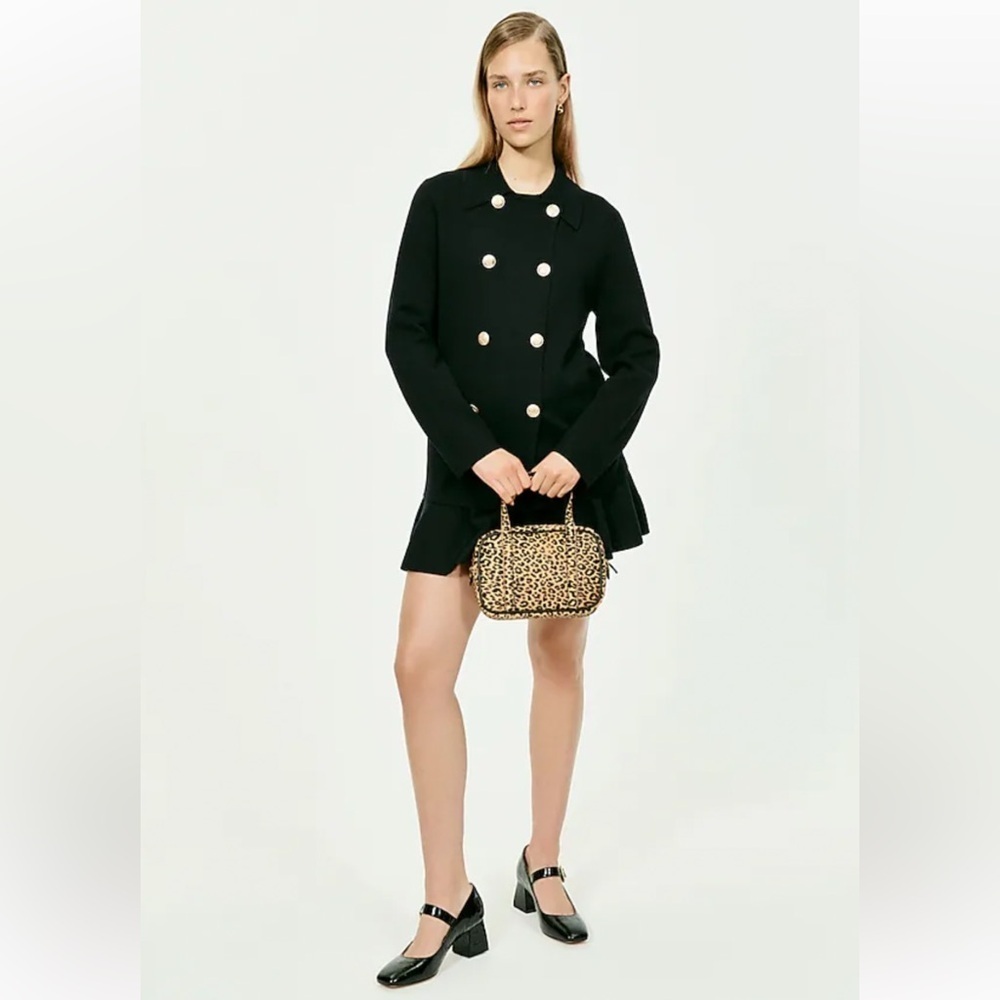 NEW J.Crew Warwick sweater blazer Size M Black - Picture 5 of 7